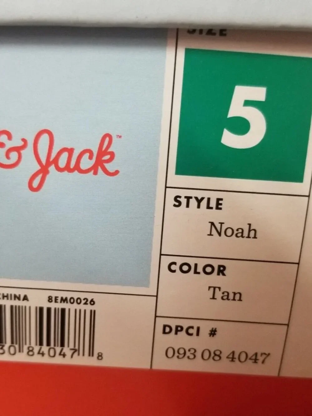 Cat & Jack Boys' Noah Casual Boots, Color is Tan, Size 5 - New in Box